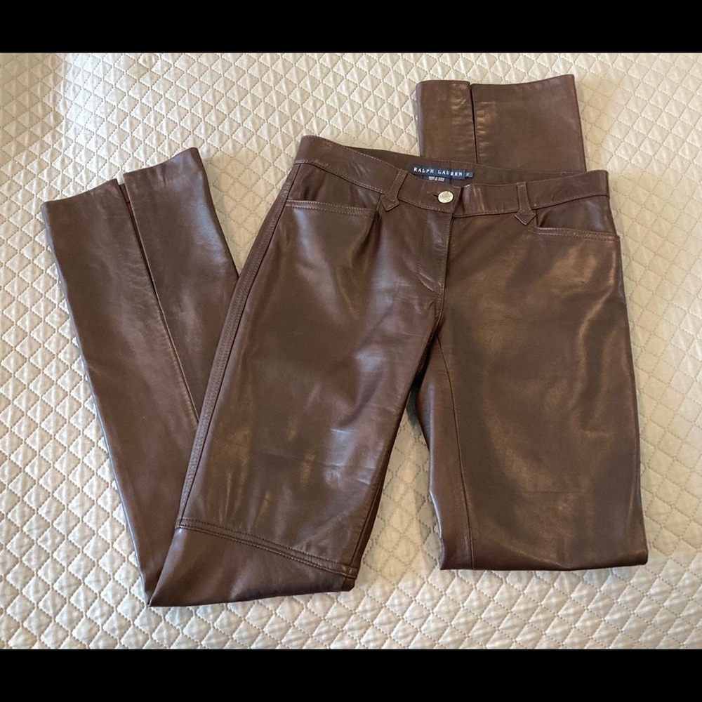 Ralph Lauren Chocolate Straight Leg Pants